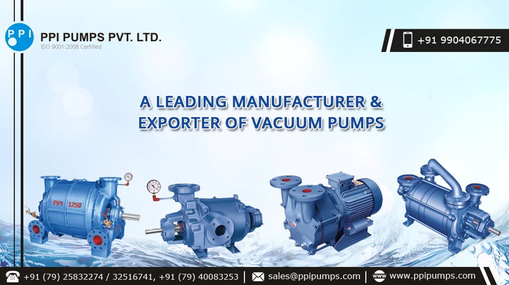 manufacturer and exporter of vacuum pumps in India